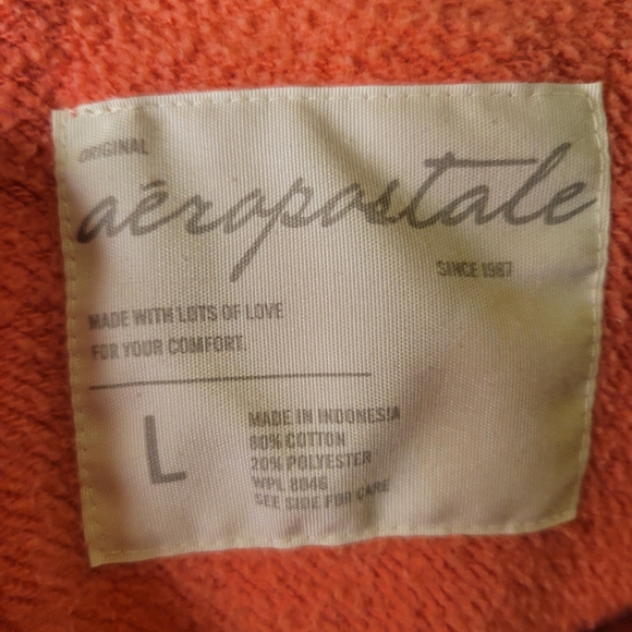 Aeropostale V Neck Sweatshirt Size Large - Picture 5 of 6